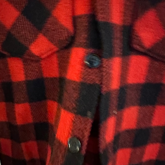 Woolrich Vintage Original Tuxedo Red Check Wool Shirt - Picture 5 of 7